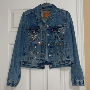 Levi’s Denim Jacket w/ Free People Western Pins